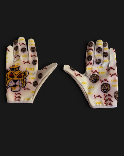 COLLEGE CHROME 1.0s LS SPEED FB GLOVES white