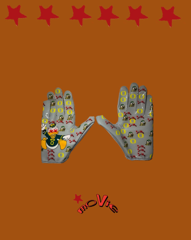 COLLEGE CHROME 1.0s DUCKZ SPEED FB GLOVES gray