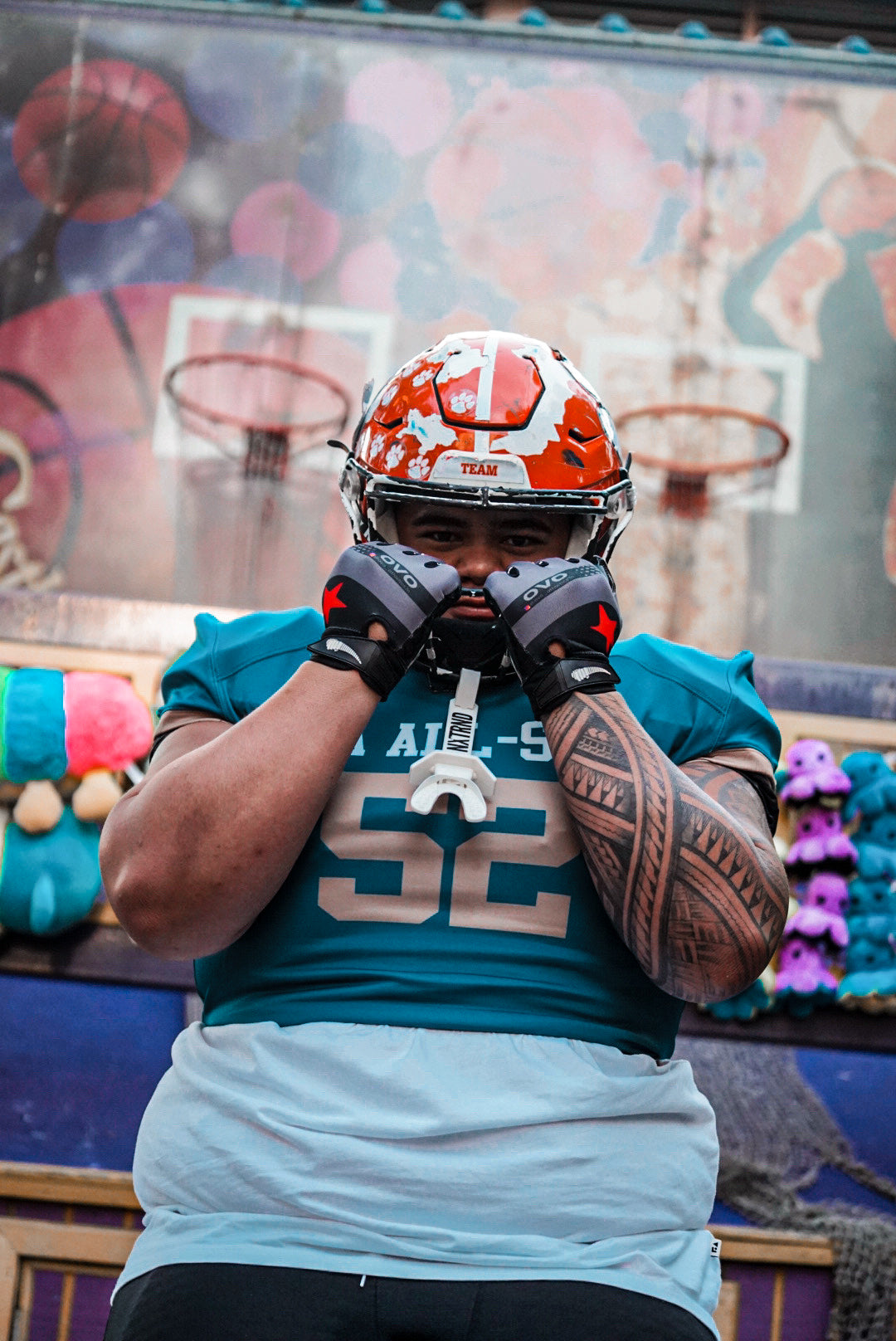 moVie GEN1 STAR Football Gloves Gray/Black