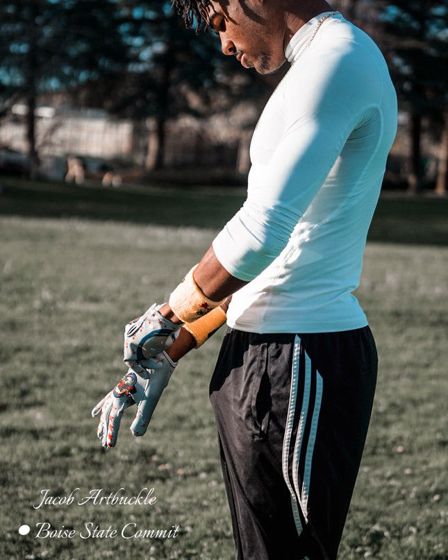 CHAOS CHROME 1.0s Football Gloves GRAY