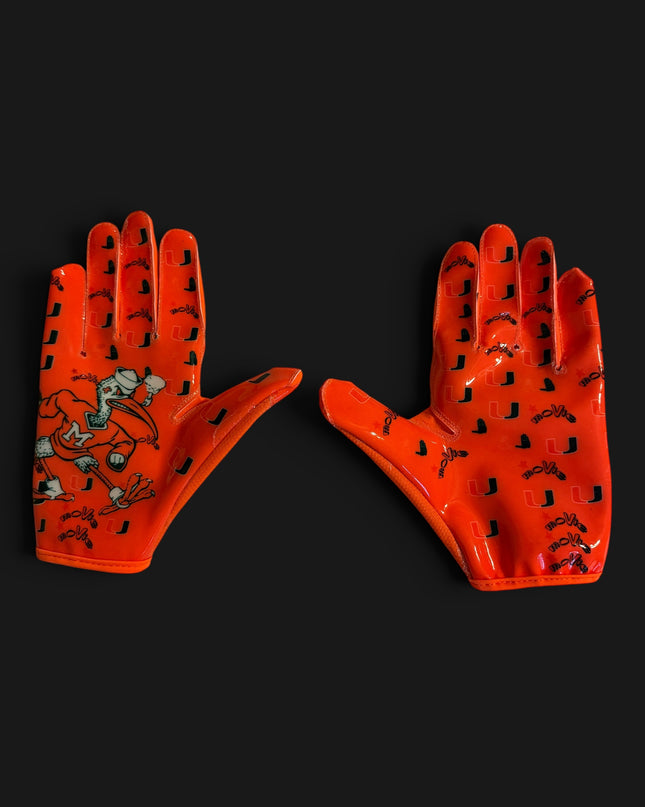COLLEGE CHROME 1.0s GABOS SPEED FB GLOVES orange
