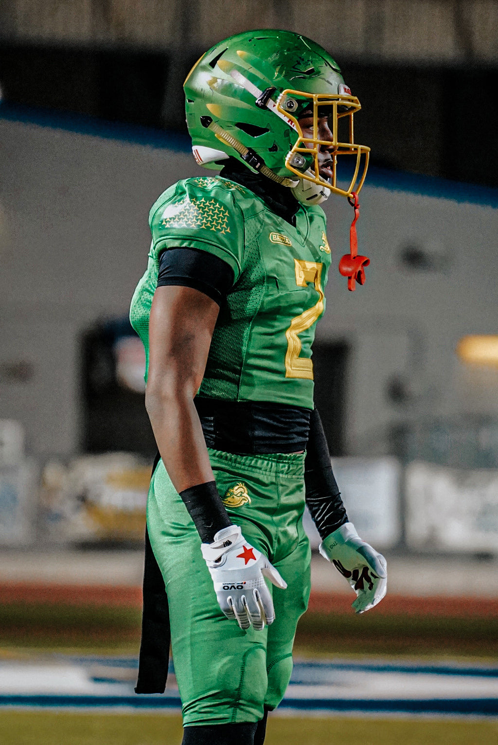 moVie GEN1 STAR Football Gloves Gray/White