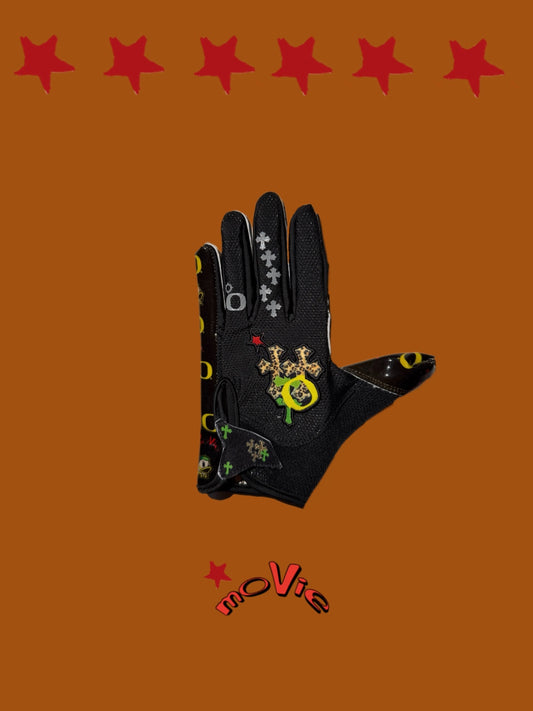 COLLEGE CHROME 1.0s DUCKZ SPEED FB GLOVES black