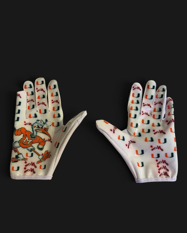 COLLEGE CHROME 1.0s GABOS SPEED FB GLOVES white