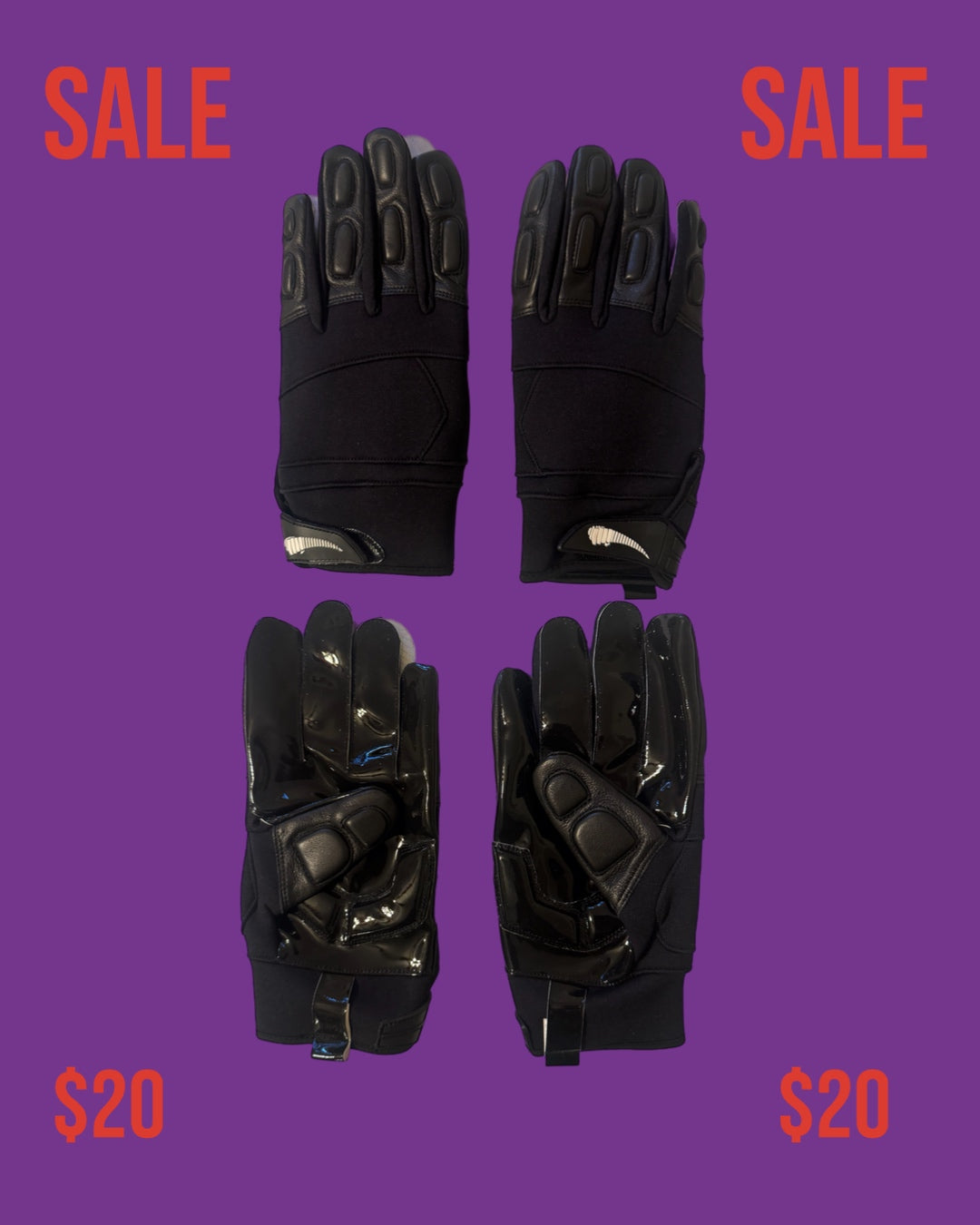 BLANK PADDED LINEMAN GLOVES