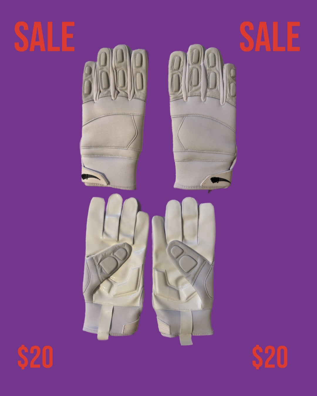 BLANK PADDED LINEMAN GLOVES