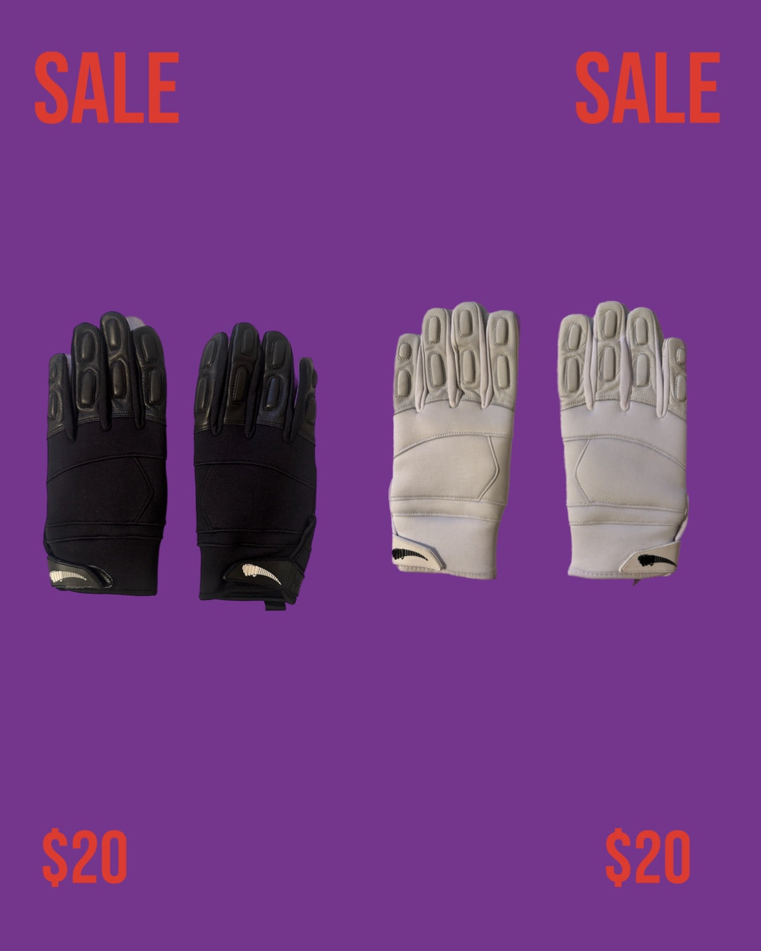 BLANK PADDED LINEMAN GLOVES
